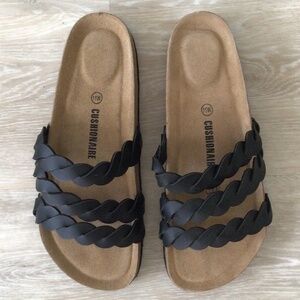 Cushionaire braided comfort shoes